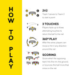 Spikeball El kit original de 1 pelota - Juego de juegos al aire libre, patio y camping - Incluye pelota, red, bolsa con cordón y libro de reglas