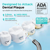COSLUS Irrigador de agua portátil para dientes: 3 modos y 6 ajustes...