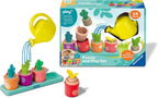 Ravensburger Juego de rompecabezas y juego de Play+ - My Little Plants - Juego de clavijas Montessori de clasificación y apilamiento de madera para niños pequeños
