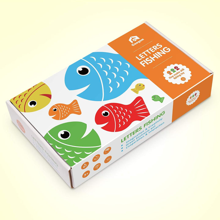 Coogam Juego de Pesca Magnética de Madera, Juguete de Habilidad Mot...
