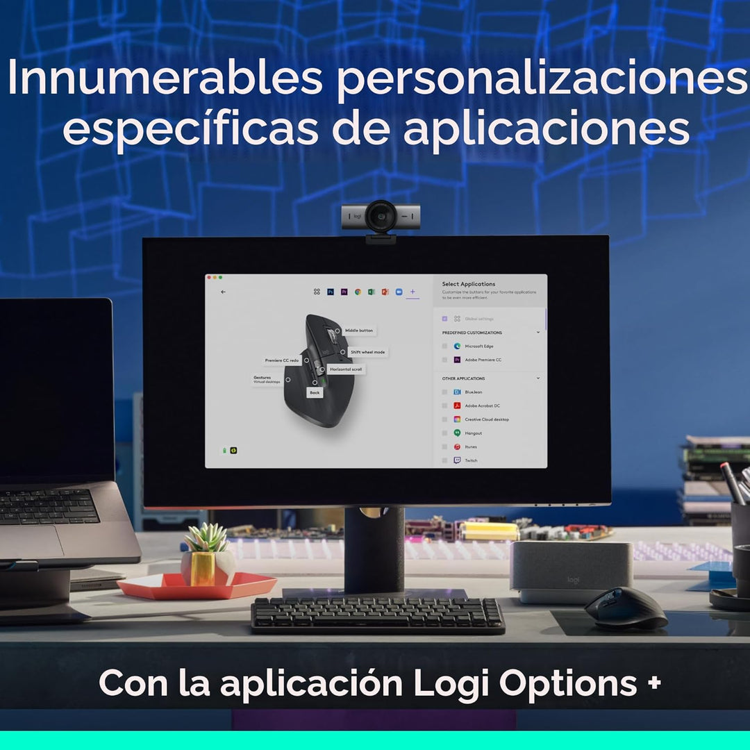 Logitech MX Master 3S Bluetooth Edition Ratón Inalámbrico, Sin Rece...