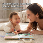Libro de actividades para bebés de 6 a 12 meses, suave y