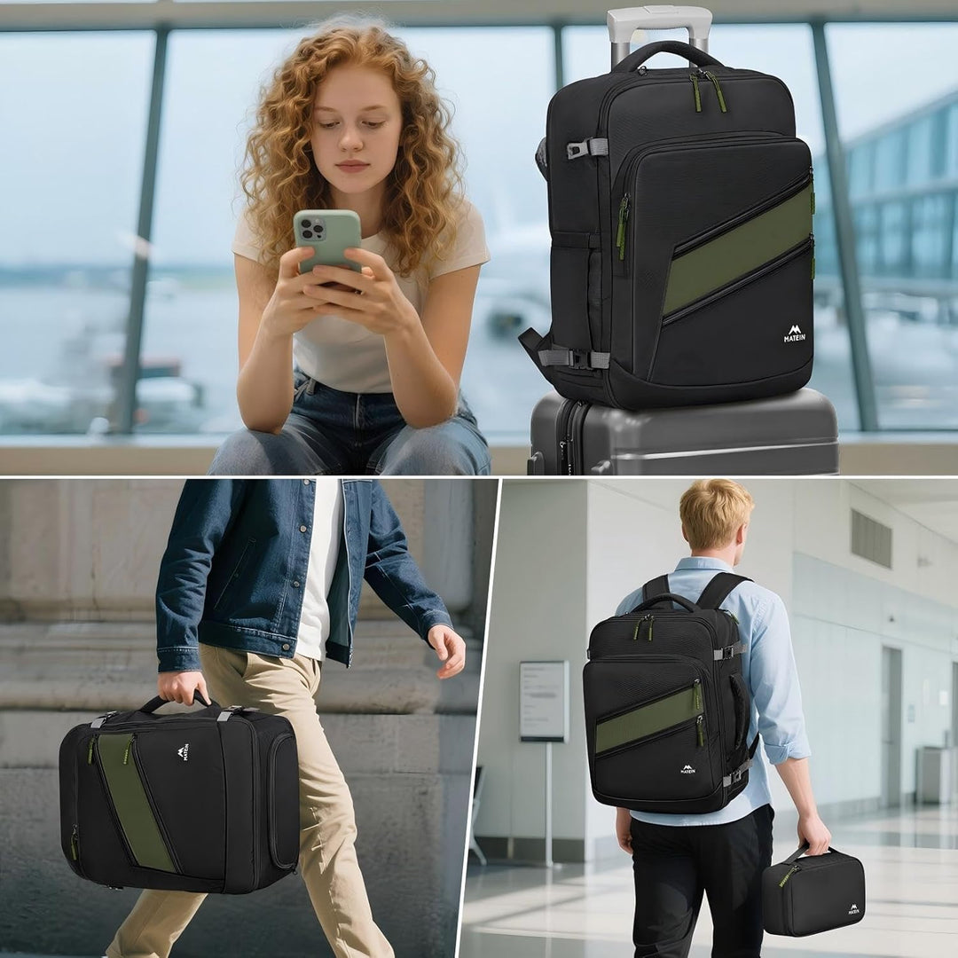 MATEIN Mochila de transporte para viajes con organizador tecnológic...