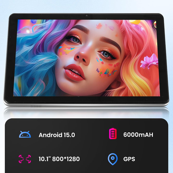 Keoaxll Tablet 10.1 Pulgadas Android 15, 18GB(6+12) RAM 128GB ROM 1...