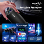 [Aplicaciones integradas y actualizadas en 2026] Mini proyector con...