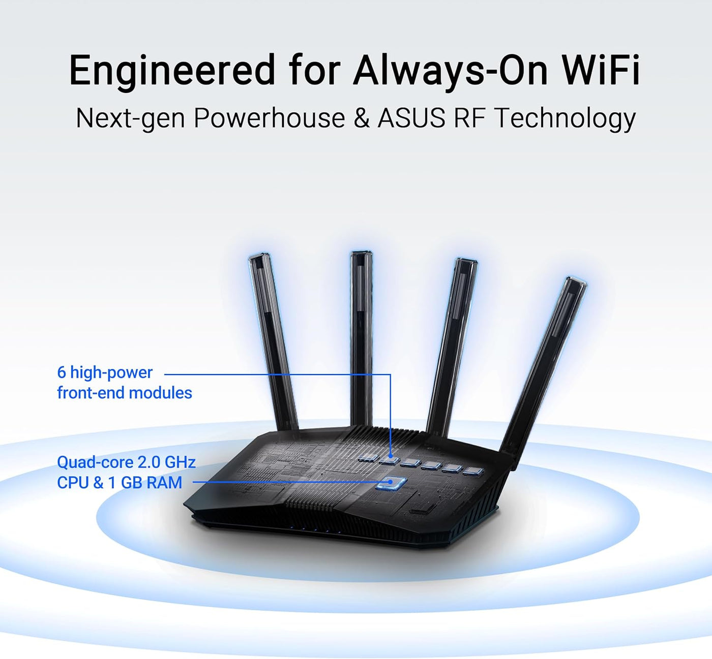 ASUS RT-BE82U Router Inteligente AiMesh Extensible de Banda Dual Wi...