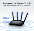 ASUS RT-BE82U WiFi 7 Router - Doble banda, 6.5 Gbps, Dual-Band, 6.5 Gbps | Puerto 2.5G