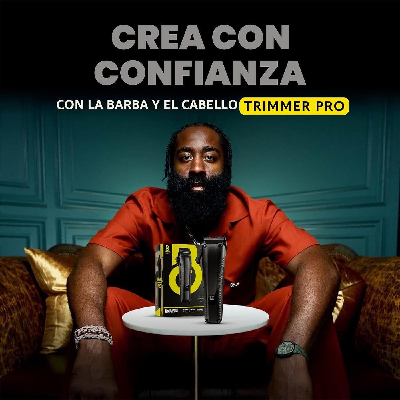 The Beard Club Recortadora de Barba Pro para Hombres - Recortadora...