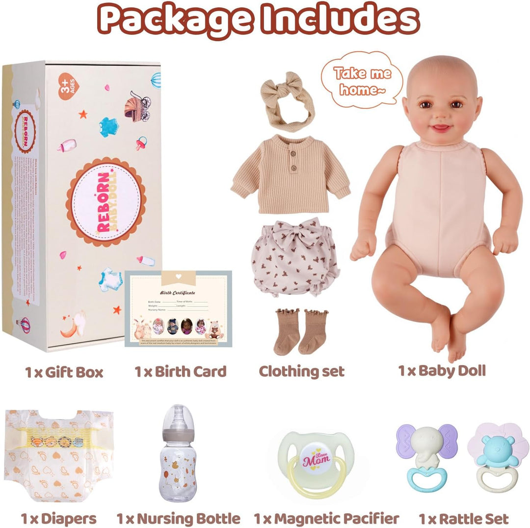 BABESIDE Muñecas de bebé Reborn Sunny - Muñeca de bebé realista de...