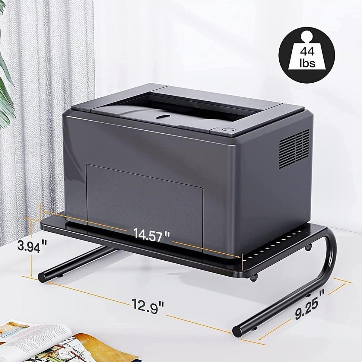 HUANUO Elevador de monitor para escritorio, soporte para laptop con estante