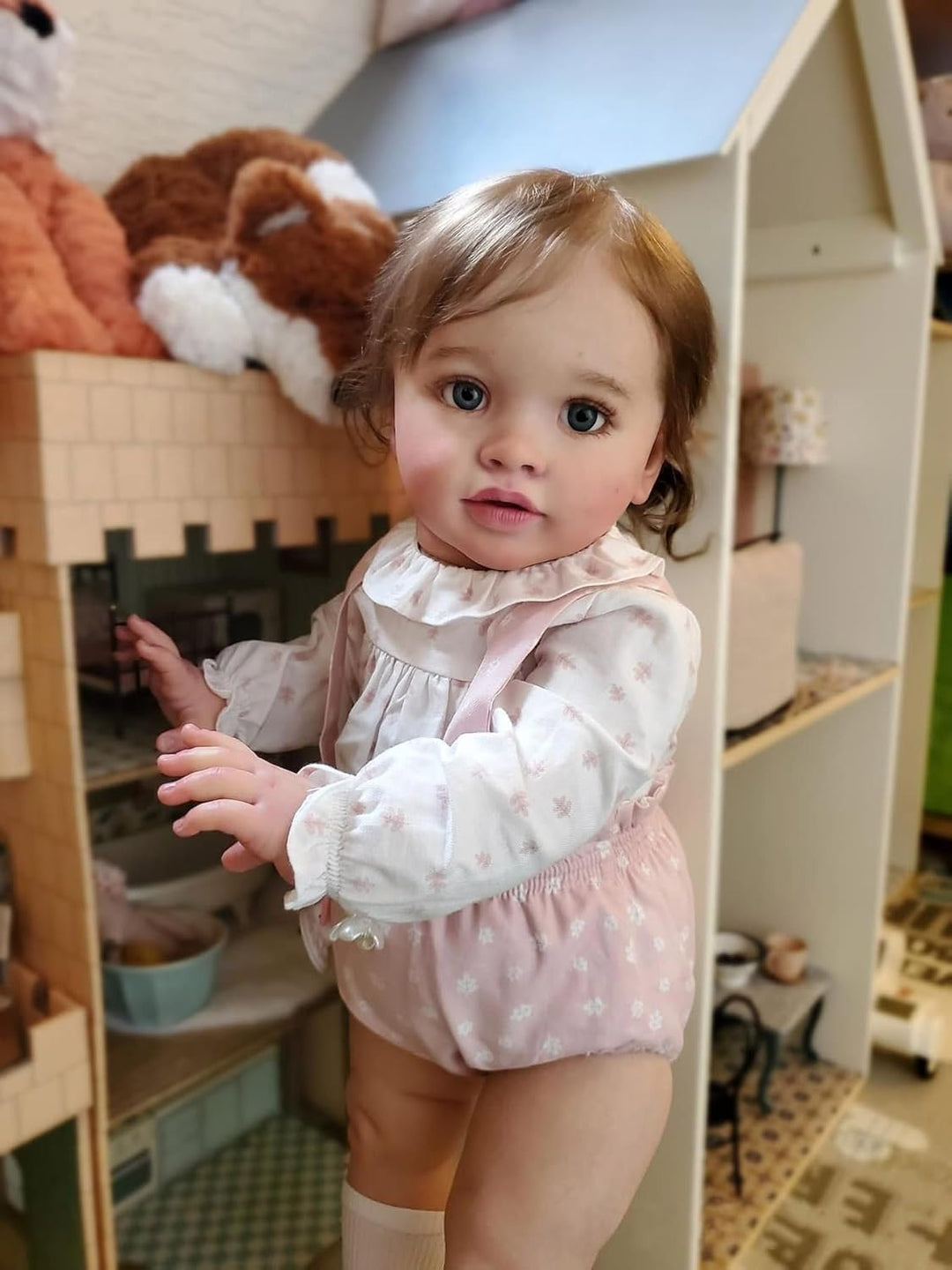 KAWAYII Muñeca de bebé Reborn de 26 pulgadas, muñeca de princesa re...