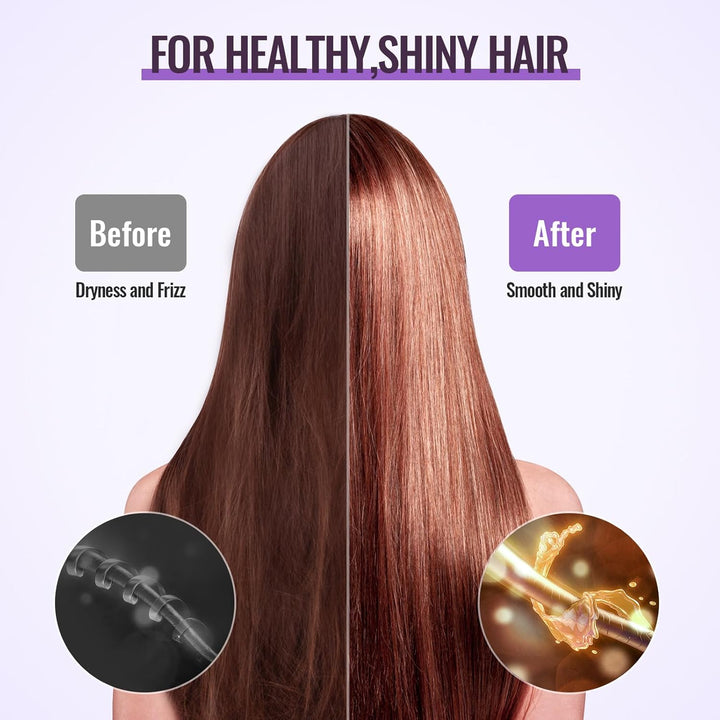 WISDAS Plancha inalámbrica para el cabello y rizadores, placa de ce...