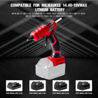 Pistola de pegamento caliente inalámbrica para batería Milwaukee de 18 V, pistola de pegamento termofusible de mano, precalentamiento rápido de 30 segundos, para artes