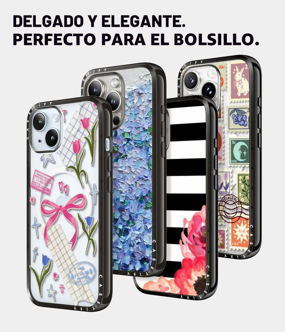 CASETiFY Funda Compact para iPhone 15 Pro Max [Delgada y Elegante/Compatible con Magsafe / Protección contra caídas de 4 pies de grado militar 2X] - Cebra-Marrón - Negro Transparente