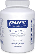 Pure Encapsulations Nutrient 950 Sin Hierro, 180 Cápsulas, 360 unidades