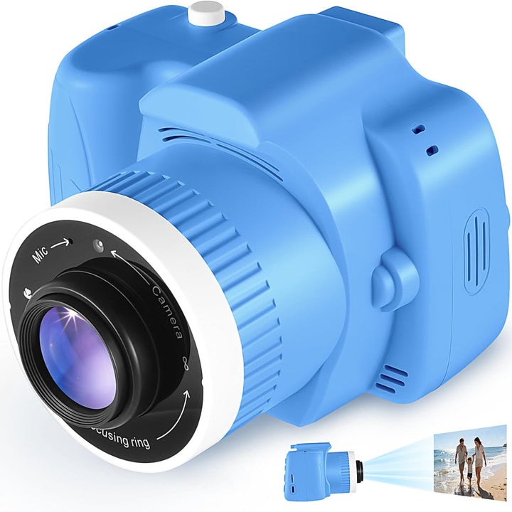 IELJYEQ Cámara digital para niños con videojuegos, cámara digital p...