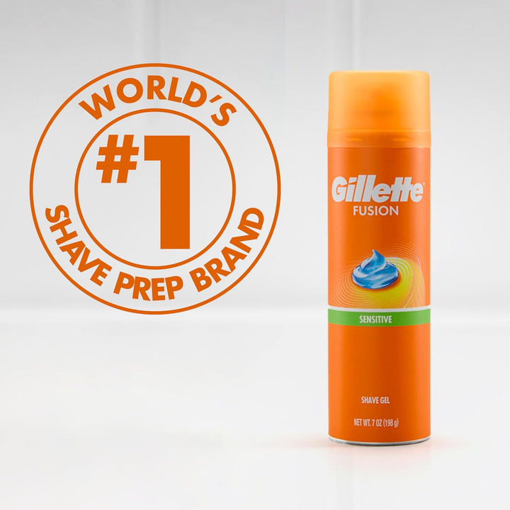 Gillette Fusion Gel para afeitar, gel de hidra puro y delicado, 7 oz