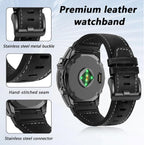 Correa de reloj de cuero Quickfit de 0.866 in para Garmin Fenix 9/8 1.850