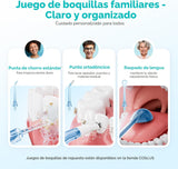 COSLUS Irrigador de agua portátil para dientes: 3 modos y 6 ajustes...
