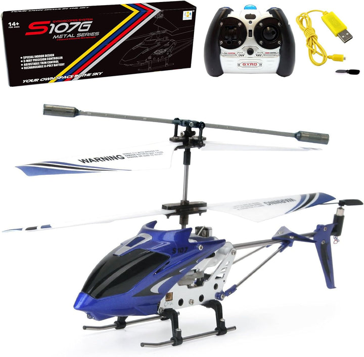Cheerwing S107\/S107G Phantom 3.5 canales, minihelicóptero RC con g...