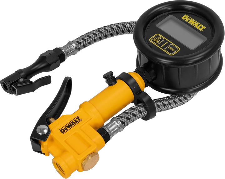 Inflador digital de 2.5 pulgadas con manguera trenzada de acero de...
