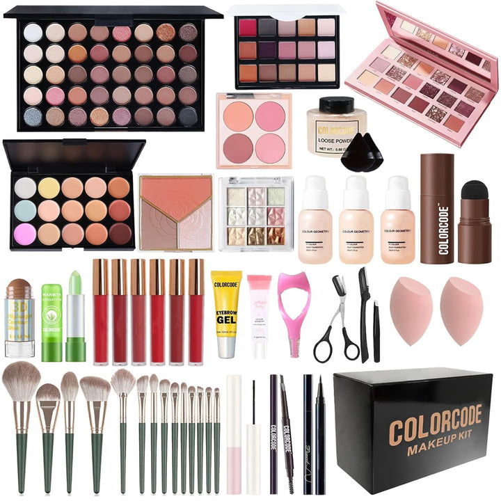 Kit completo de maquillaje para mujer, juego de maquillaje todo en...