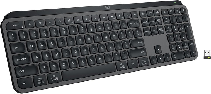 Logitech MX Keys S - Teclado inalámbrico, perfil bajo, escritura fl...