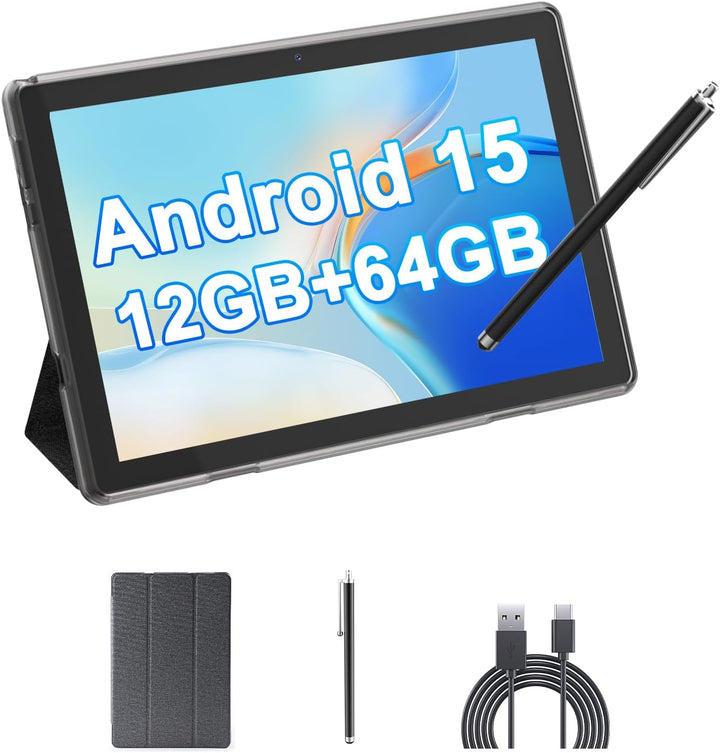 HOTTABLET 10" Tableta Android 15 de 12 (4+8Expand) GB RAM+64GB...