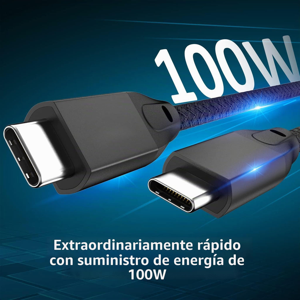 Cable USB C a USB C de 15 pies, 2 unidades, cable de datos largo USB C 3.2