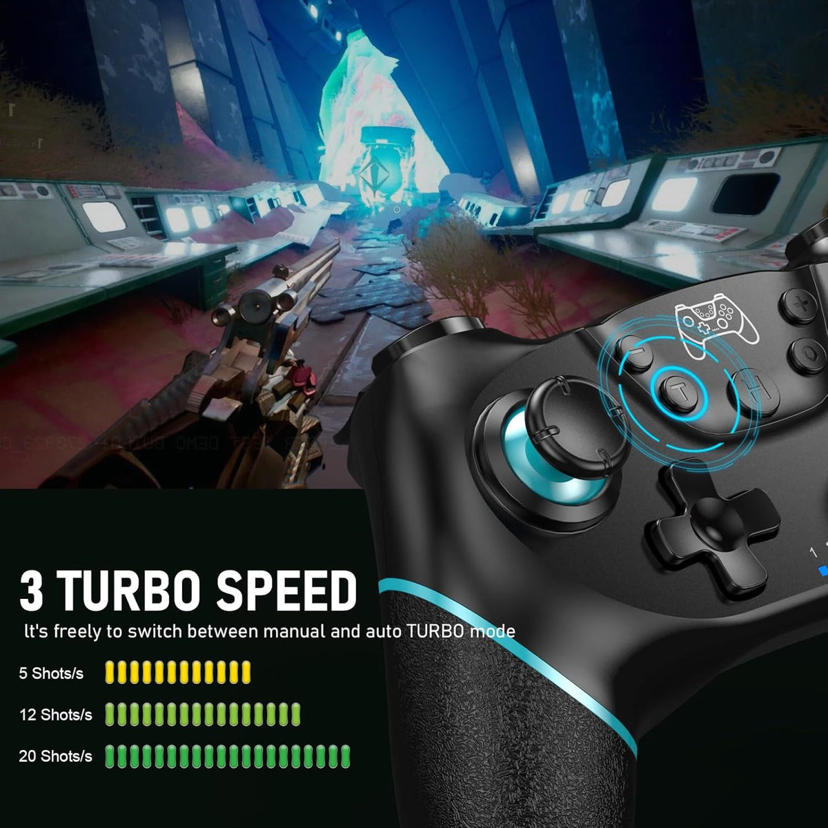 Diswoe Upgraded Wireless Controller for Switch\/Lite\/OLED\/Switch...