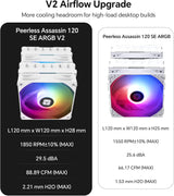 Thermalright Peerless Assassin 120 SE ARGB White V2 Enfriador de CP...
