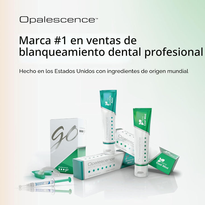 Blanqueador dental con fluoruro Opalescent, Paquete de 2 | Pasta de...