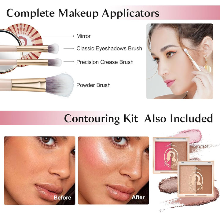 Color Nymph Kits de maquillaje para niñas adolescentes, juego de ma...