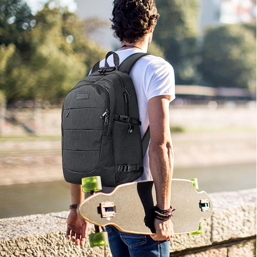 Tzowla, mochila para computadora portátil antirrobo resistente al a...