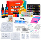Lámpara ESAM Group Kit de fabricación de joyas de resina UV de lujo para niños