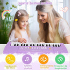 37 teclas para niños pequeños, teclado de piano eléctrico, pianos con micrófono