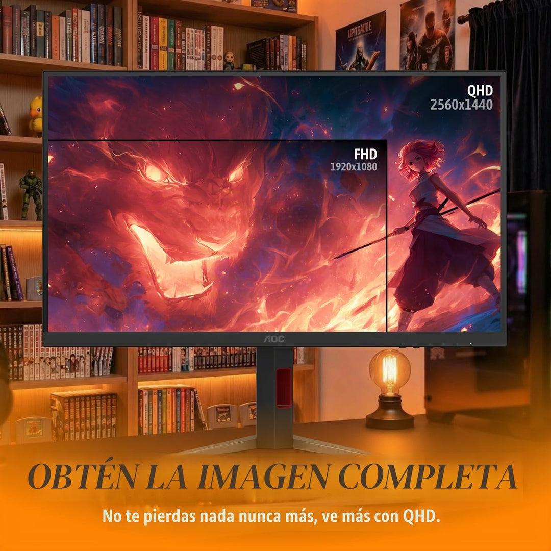AOC Q27G4SMN Monitor para juegos Mini-LED de 27", QHD 2560×1440...