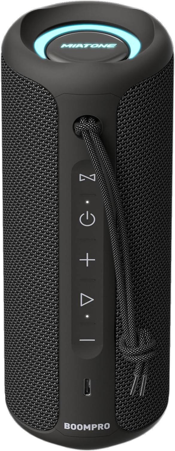 MIATONE Altavoces Bluetooth 36W TWS Altavoz portátil con sonido est...