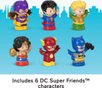 Fisher-Price Little People DC Super Friends - Juego de 6 figuras, a partir