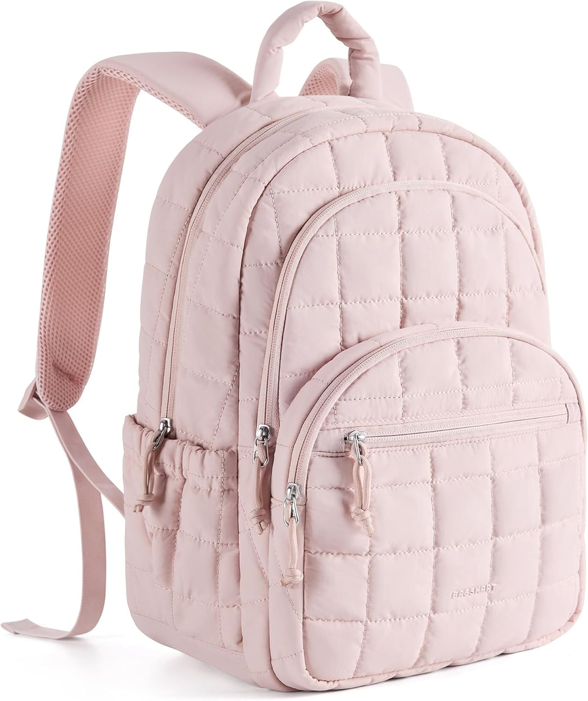 BAGSMART - Mochila de viaje para mujer, mochila universitaria para laptop, Rosa, Mediana