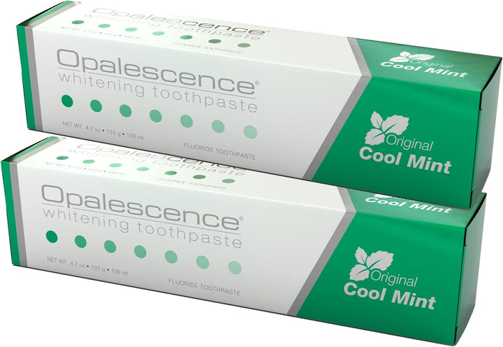 Blanqueador dental con fluoruro Opalescent, Paquete de 2 | Pasta de...