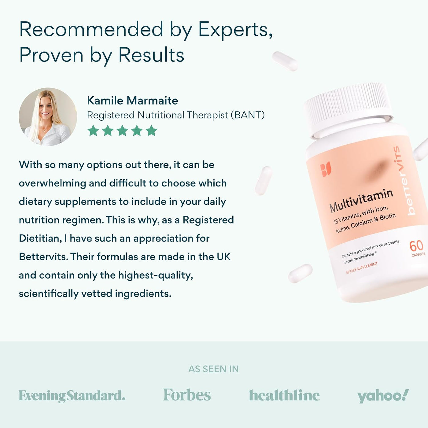 Bettervits Multivitamínico para mujeres y hombres | Multivitamínico...