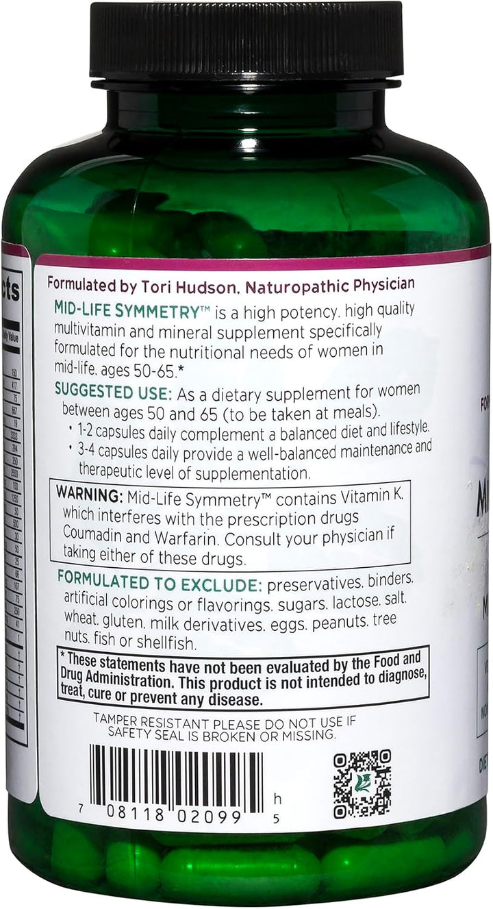 Vitanica - Mid-Life Symmetry, multivitamínico y mineral de alta pot...
