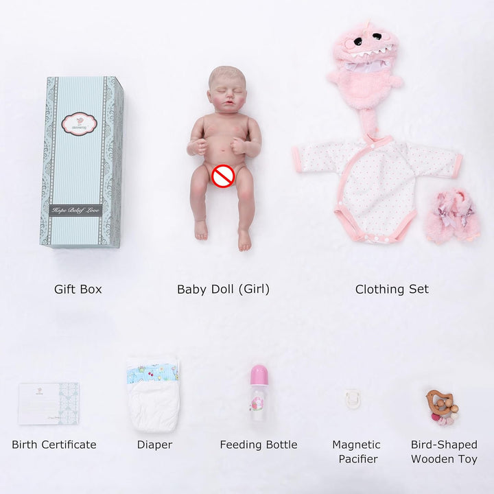 Cloveray Muñecas Reborn Baby \u2013 Muñecas de bebé reales de 20 pu...