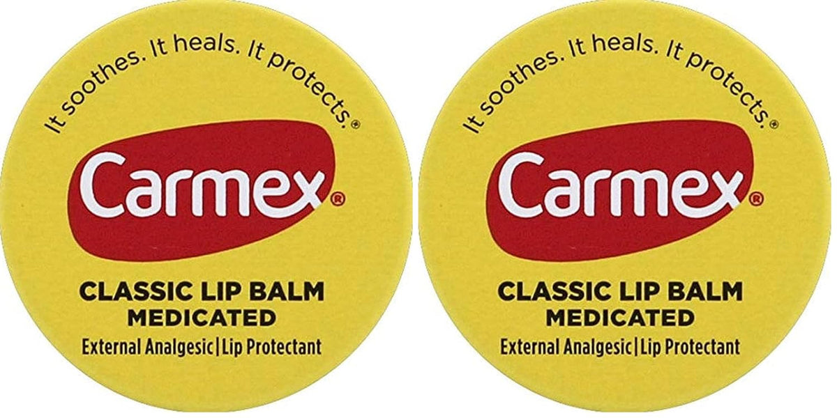 Carmex Bálsamo labial en frasco, 0,25 oz (Paquete de 2)