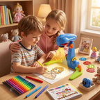 LEERFEI Juego para Niños Proyector de Dibujo Ajustable y Set de Bocetos