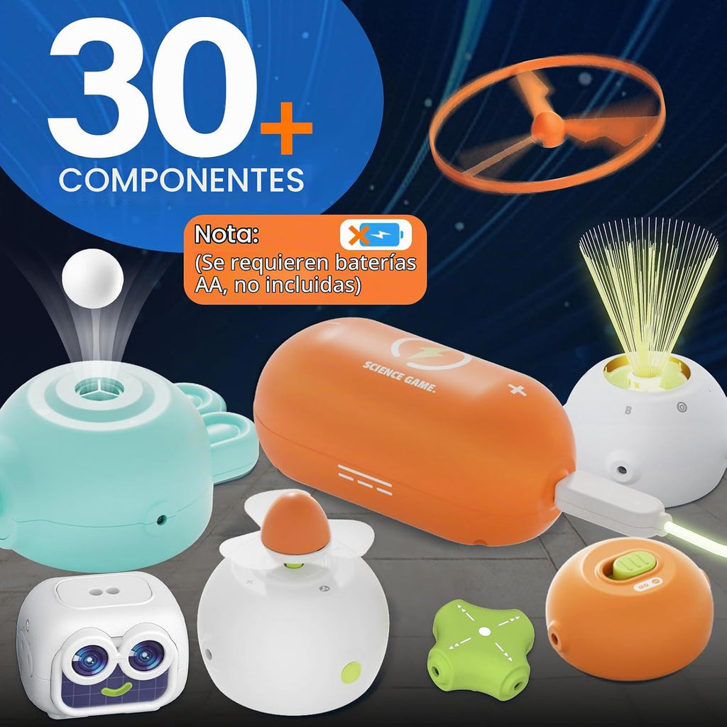 Kits de ciencia para niños, más de 448 proyectos, kits de exploración de circuitos, juguetes electrónicos educativos para niños y niñas, juguete de ingeniería práctica, cumpleaños, Halloween, regalo de Navidad para edades de 5, 6, 7, 8, 9, 10, 11, 12
