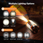 OGERY - Luz de camping recargable de 10000 mAh con soporte