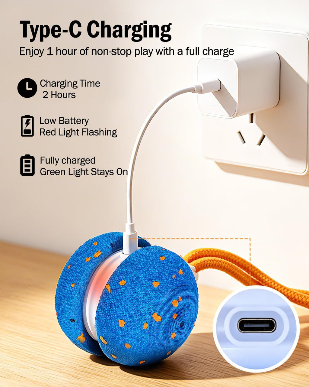 osou Juguete interactivo para perros, juguete móvil automático con 2 modos