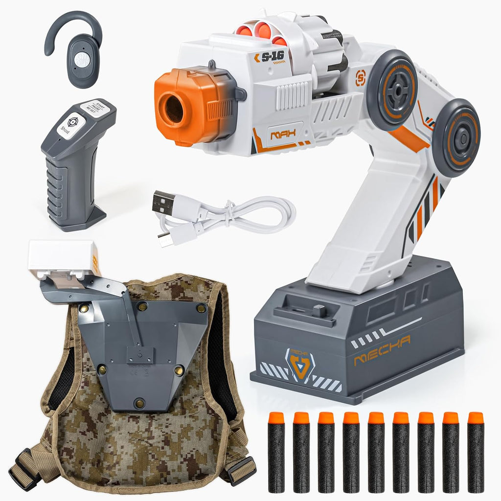 Robot Arm Blaster Toy - Juego de dardos de espuma, regalo para niños de 6